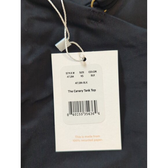 Andie Swim The Canary Tank Top Black Eco Nylon Size XS - Picture 5 of 7